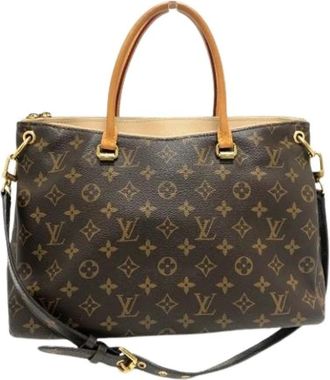 Louis Vuitton Tweedehands Canvas Louis Vuitton tassen - Dames - Vintage Handtas - Bruin - ONE Size - Vintage