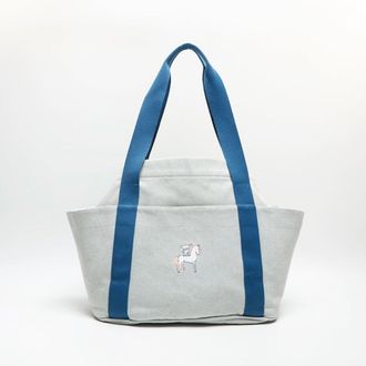 Herm&egrave;s Blue Tote Bag (Pre-Owned)