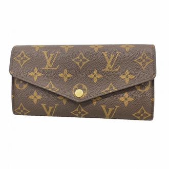 Louis Vuitton Brown Coquelicots Long Wallet (Bi-Fold) (Pre-Owned)