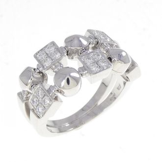 Bulgari Silver White Gold (18K) Band Ring (Pre-Owned)