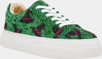 Betsey Johnson Womens Sidny Sneaker Shoes In Witch Hat Green