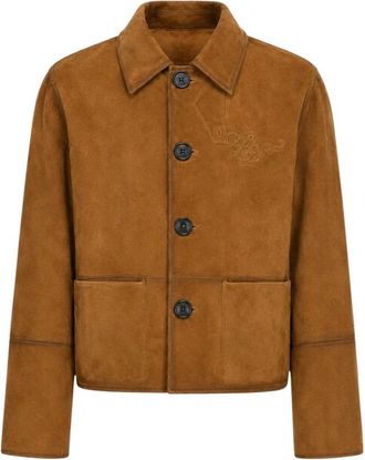 Zadig&Voltaire Leather Jassen - Dames - Leren en Su&egrave;de Jassen - Bruin - S - Jassen