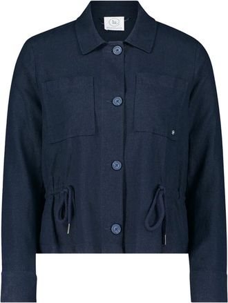 Betty & Co Jassen, Dames, Blauw, XL, Casual jack met zakken