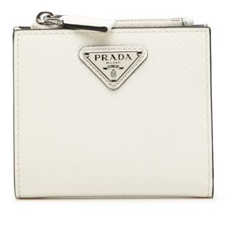 Prada White Leather Wallet (Bi-Fold) (Pre-Owned)