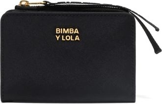 Bimba & Lola top-zip logo wallet - women - Polyamide/Polyamide/Polyester - One Size - Black