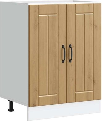 vidaXL Mobile Base Lavello Lucca Rovere Artigianale Legno Multistrato - Vidaxl