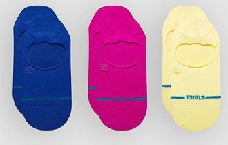 Stance Icon No Show 3 Pk Sokken patroon