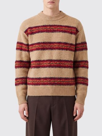 Dries Van Noten Maglia girocollo in lana a maniche lunghe con motivo a righe