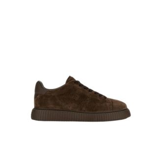 Hogan H-Stripes - Heren - Schoenen - Bruin - Maat: 43 EU Leer