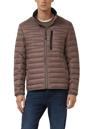 s.Oliver Steppjacke S.OLIVER, Herren, Gr. S, rot braun, Web, Obermaterial: 100% Polyester, unifarben, normal h&uuml;ftbedeckend, Rundhals, elastischer Bund, Jacken 