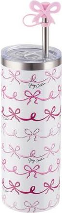 Juicy Couture 24-Ounce Glam Sip Water Bottle in Pink Doodle Bows at Nordstrom Rack