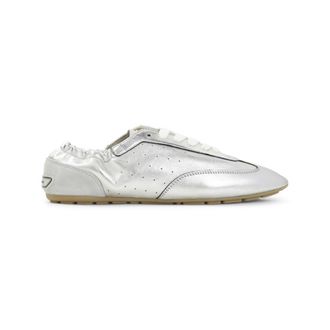 Saint Laurent Silver Low-Top Sneakers