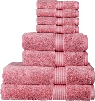Christy Supreme Hygro Luxury 100% Supima Cotton 8 Piece Towel Set in Blush at Nordstrom