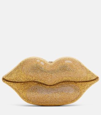 Judith Leiber Clutch Lips Small con cristales
