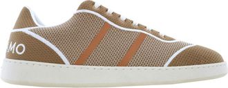 Ferragamo Technical Fabric Low-Top Sneakers, Size 9