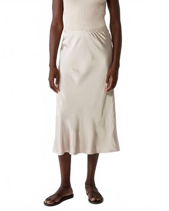 Michael Stars Leila Bias Cut Skirt In Cement