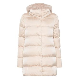 Herno Chaqueta Acolchada de Plum&oacute;n - Jackets - Mujer - Beige - XL