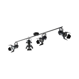 Lindby L&aacute;mpara De Techo tilen En Negro Metal - Lindby