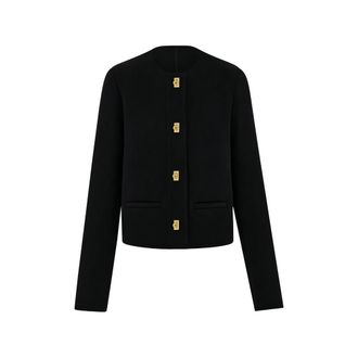 Ferragamo Wool And Cashmere Gancini Jacket