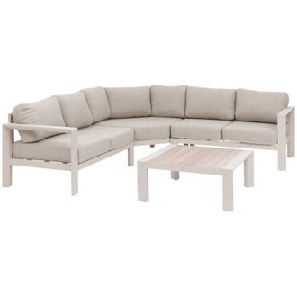 Hesperide Conjunto De Muebles De Jard&iacute;n Esquinero Evasion De 5 Plazas De Olefina Y Aluminio - Hesp&eacute;ride