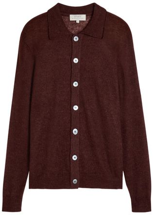 STUDIO NICHOLSON Hamto Mohair-blend Cardigan - Brown - XL