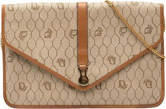 Dior Pre-owned Chain Evening Bag - Dames - Vintage Schoudertas - Beige - ONE Size - Vintage