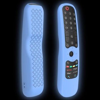 OEM Funda Protectora De Silicona De Cobertura Total Para Mando A Distancia De Televisores Lg An-mr21gc / Mr21n / 21ga (paquete De 2, Color Azul)