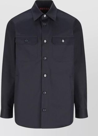 Gucci shirt button down collar long sleeves pockets