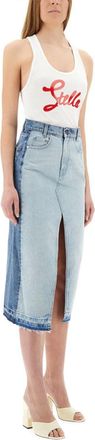Stella McCartney Logo-Embellished Cotton T-Shirt - White