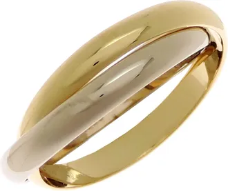 Cartier Yellow Gold (18K) White Gold (18K) Band Ring (Pre-Owned)