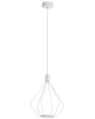 Eglo Eglo Cados 2 Light Led Pendant With White Finish & White Metal Shade