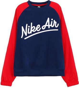 Nike AS Mens Sportswear Air Crew MX SSNL Blue VOID Red Blue BV5188-492