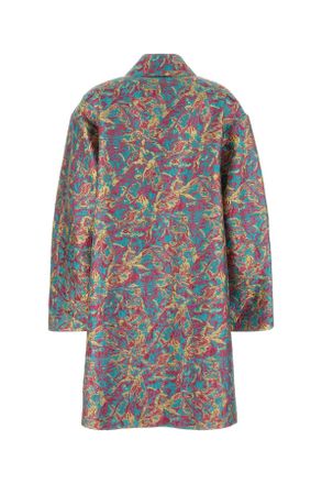 Dries Van Noten Turquoise Cappotti Coat