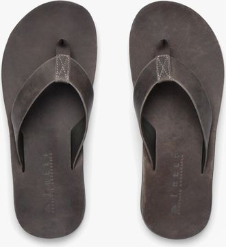 Reef Ojai Classic Mens Toe-post Sandals Faded Grey Leather - Size UK 10