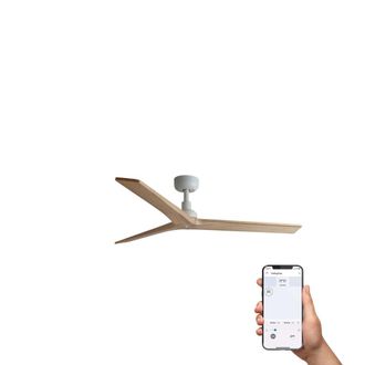 Faro Barcelona Ventilador sin luz madera de pino pino 125x125x24 cm