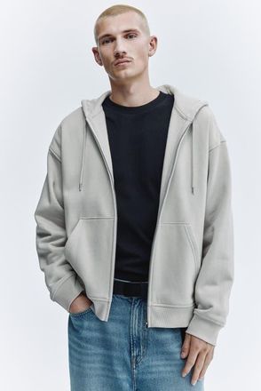 H&M Loose-fit Hooded Jacket in Light Gray at Nordstrom, Size Xx-Large
