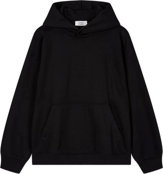 TOMBOY baseball bear-print hooded sweatshirt - Black