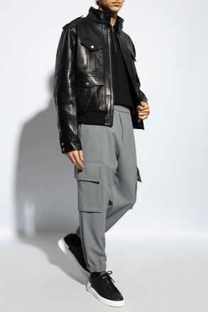 Balmain Polo With Logo, Mens, Black