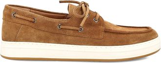 Hogan Brown Suede Leather Moccasins