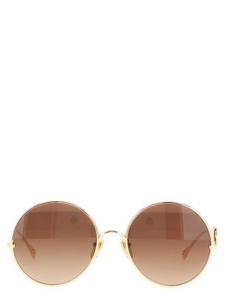 Chlo&eacute; Golden Round Sunglasses