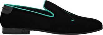 Philipp Plein Velvet Loafers - Heren - Loafers - Zwart - 38 EU - Leer - Schoenen