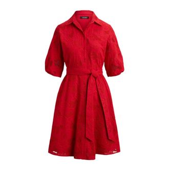 Ralph Lauren Dames, Jurken, Rood, Maat: S Katoen