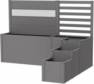 BIOHORT Jardinera Metalica Davinci Version 2 Color Plata Metalica