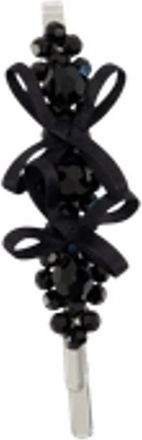 Simone Rocha Strik Bloem Kristal Haarspelden - Zwart - Dames - Haaraccessoires - Zwart - ONE Size - Accessoires