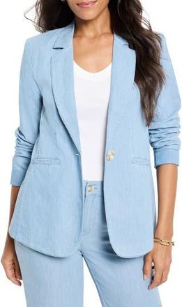 Nic+Zoe Denim Blazer in Mid Wash at Nordstrom Rack, Size 4