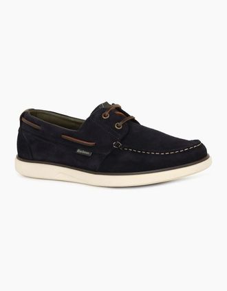 Barbour Mens Rothley Mens Boat Shoes - Ny Navy Suede - Size: 10