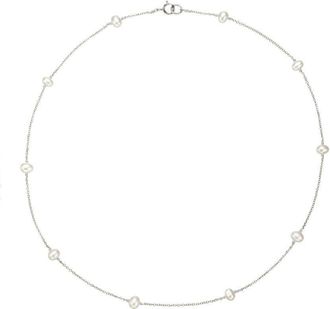 Lily & Roo Solid White Gold Ten Pearl Choker