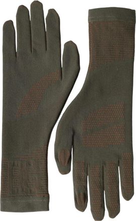 Dolce & Gabbana Polslengte katoenen handschoenen - Dames - Handschoenen - Bruin - ONE Size - Katoen - Accessoires