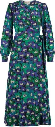 Fab By Fabienne Chapot Natalia Wrap Jurk - Dames - Maxi kleedjes - Groen - XS - Kleedjes