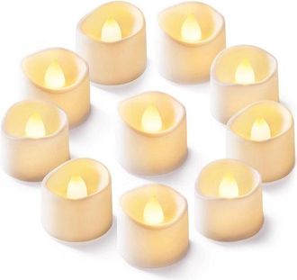 OEM 12 Velas Sin Llama Parpadeantes, Funcionan Con Pilas, Velas Led El&eacute;ctricas Simuladas, Decoraci&oacute;n De Mesa De Centro, Boda, Cumplea&ntilde;os